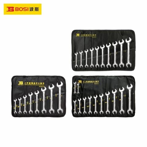 Bộ cờ lê 2 đầu miệng 12 chi tiết loại BOSI BS383312