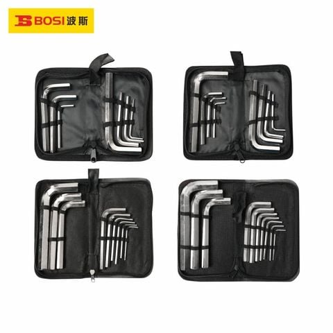 Bộ cờ lê lục giác trong có túi 10 chi tiết (3-19mm) BOSI BS422810