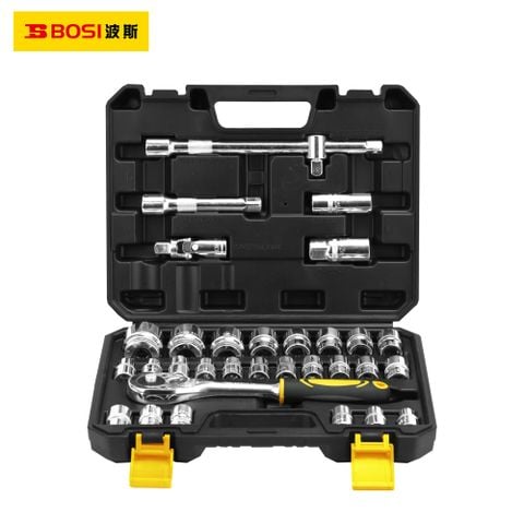 Bộ tuýp hệ mét 1/2 inch 32 chi tiết (mẫu mới) BOSI BS512032