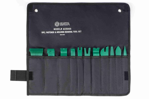 Bộ dụng cụ tháo chốt nhựa nội thất 11 chi tiết SATA AE5955
