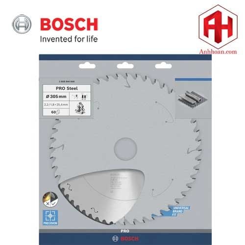Bosch Lưỡi cưa hợp kim PRO (sắt), 305x2.2x25.4 mm, T60 2608844868