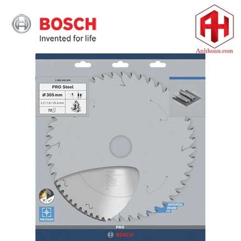 Bosch Lưỡi cưa hợp kim PRO (sắt), 305x2.2x25.4 mm, T72 2608844869
