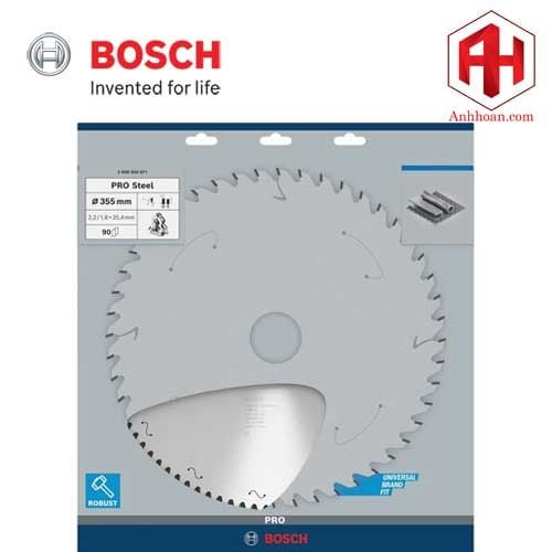 Bosch Lưỡi cưa hợp kim PRO (sắt), 355x2.2x25.4mm, T90 2608844871