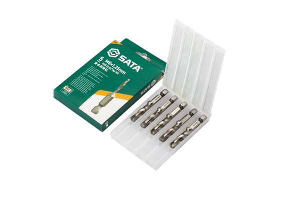 Bộ 5 mũi khoan taro tạo ren M6-1mm SATA 50806