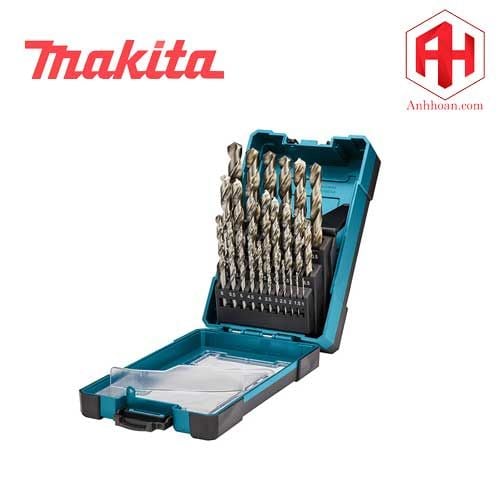 D-67555 Bộ 25 mũi khoan sắt HSS-G Makita 1-13mm