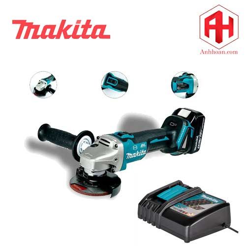 Combo Máy mài góc dùng pin 18V Makita DGA406 (Kèm 1 pin 1 sạc)