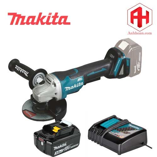 Combo Máy mài góc dùng pin 18V Makita DGA408 (Kèm 1 pin 1 sạc)