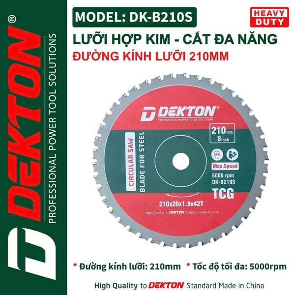 Lưỡi cắt hợp kim 210mm DK-B210S
