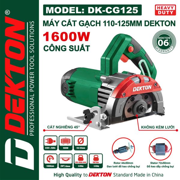 DEKTON máy cắt gạch (125mm) DK-CG125