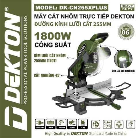 DEKTON Máy cắt nhôm 255mm DK-CN255XPLUS