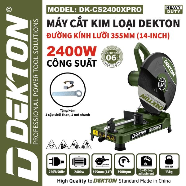 DEKTON máy cắt sắt (355mm, 2400W) DK-CS2400XPRO