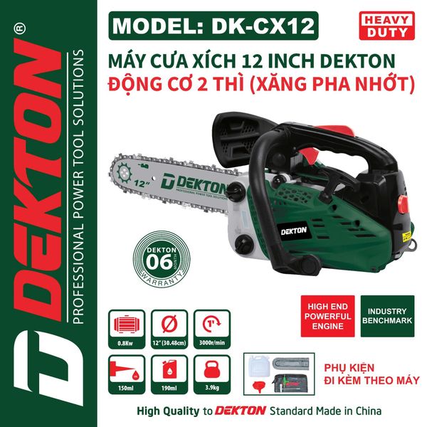 DEKTON máy cưa xích 2 thì DK-CX12