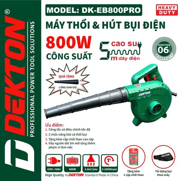 DEKTON máy thổi bụi DK-EB800PRO