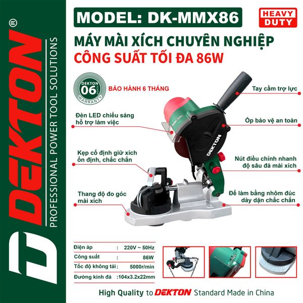 DEKTON máy mài xích DK-MMX86