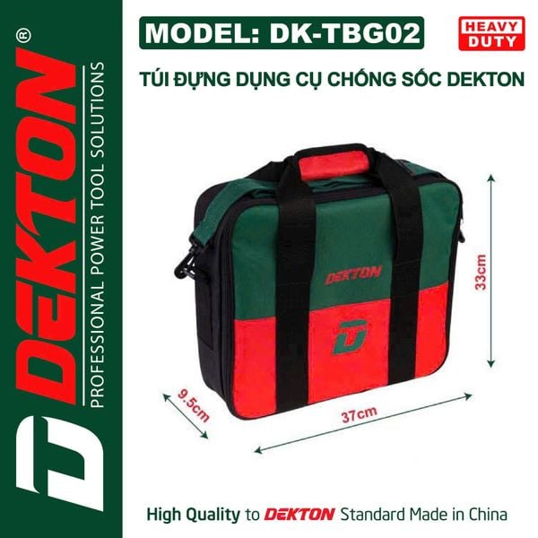 DEKTON Túi dựng dụng cụ có chống sốc (37x9x33cm) DK-TBG02