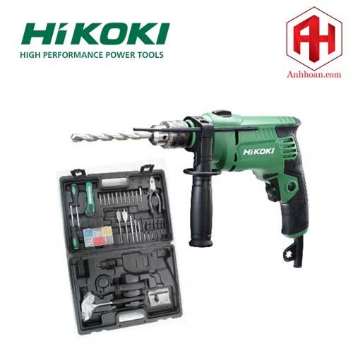Hikoki Máy khoan búa (kèm bộ phụ kiện) DV13VST (550W, 13mm)
