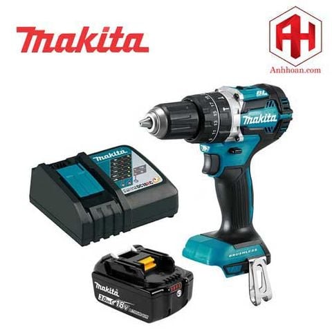 Combo Máy khoan pin Makita 18V DHP484 (Kèm 1 pin 1 sạc)
