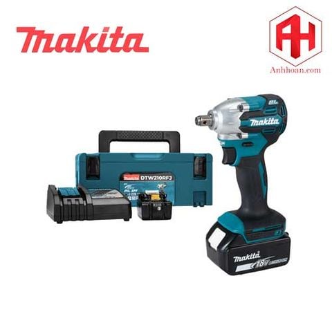 Máy siết bu lông dùng pin 18V Makita DTW210RFJ (18V, 3Ah)