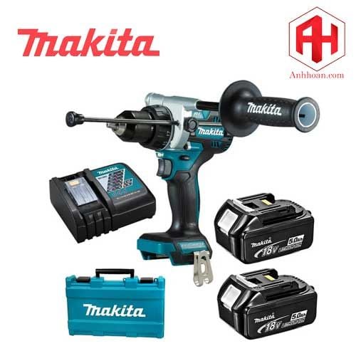 Máy khoan vặn vít pin Makita 18V DDF486RTE