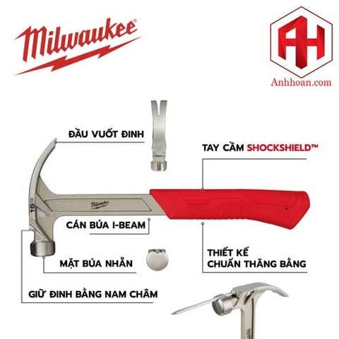 Milwaukee Búa 16oz 48-22-9018