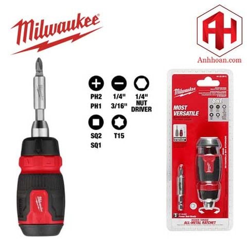Milwaukee Tua vít bánh cóc đa năng 8 đầu 48-22-2913