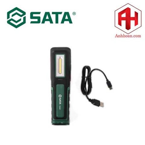 Đèn pin chiếu sáng sạc không dây 600lm SATA 90607