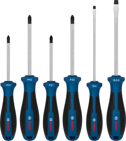 Bosch Bộ 6 tua vít PH/PZ/SL 1600A039PH