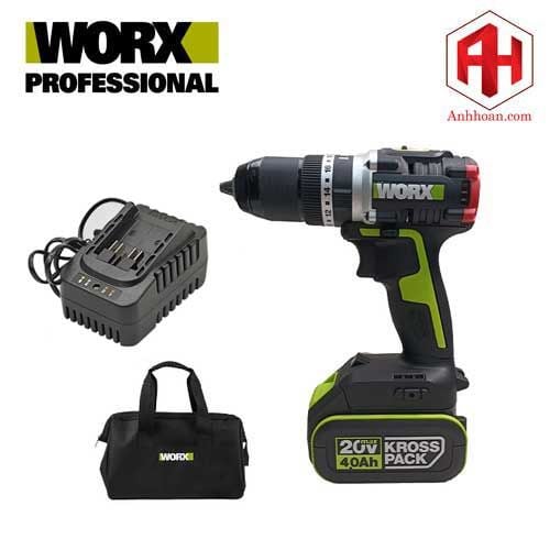 Máy khoan pin 20V WORX WU369.14.2B (SET 1x4Ah)