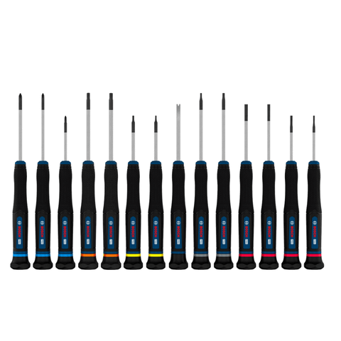 Bosch Bộ 14tua vít chính xác PRO PH/SL/TX/TH/H 1600A039PN