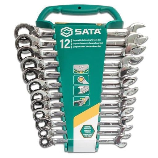 Bộ cờ lê vòng miệng 12 chi tiết hệ mét SATA ST08044