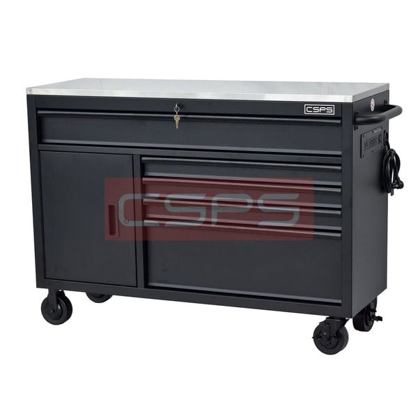Tủ dụng cụ CSPS 132cm - 05 hộc kéo màu đen VNTC13205BB2M