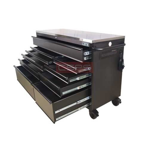 Tủ dụng cụ CSPS 155cm - 10 hộc kéo màu đen VNTC15510BB1M