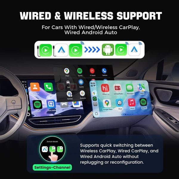 Android Box Cho Ô Tô Carlinkit Tbox Ultra 3 – Siêu Phẩm Android 15, Kết Nối 5G Đỉnh Cao - New 2026