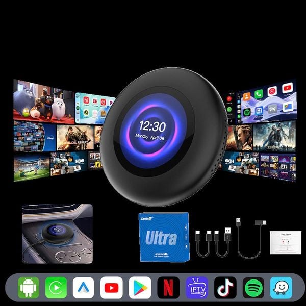 Android Box Cho Ô Tô Carlinkit Tbox Ultra 3 – Siêu Phẩm Android 15, Kết Nối 5G Đỉnh Cao - New 2026