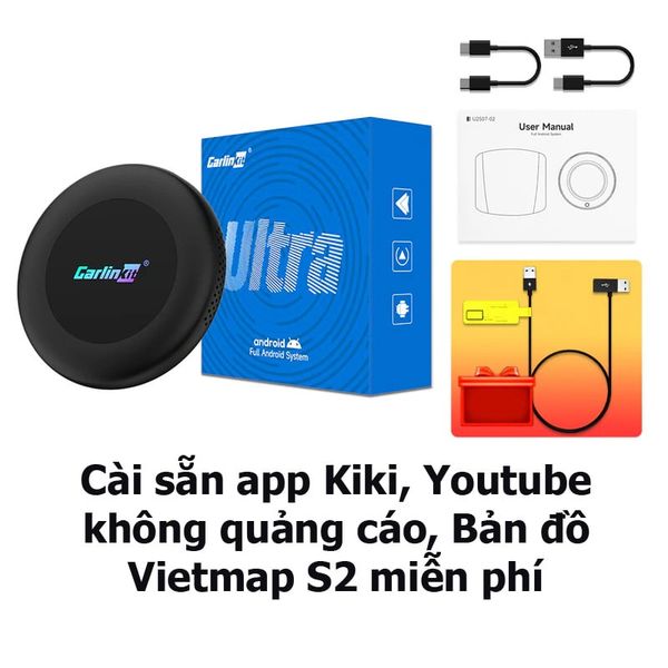 Carlinkit TBox Ultra 2 Android 15 – Biến Màn Hình Ô Tô Thành Hệ Giải Trí Cao Cấp