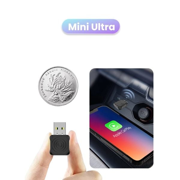 Carlinkit Mini Ultra – Nâng cấp CarPlay & Android Auto không dây cho xe hơi