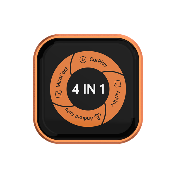 Thiết bị chuyển đổi thông minh CarlinKit Mini Ultra 6 (4 trong 1) Không Dây Cho Ô Tô