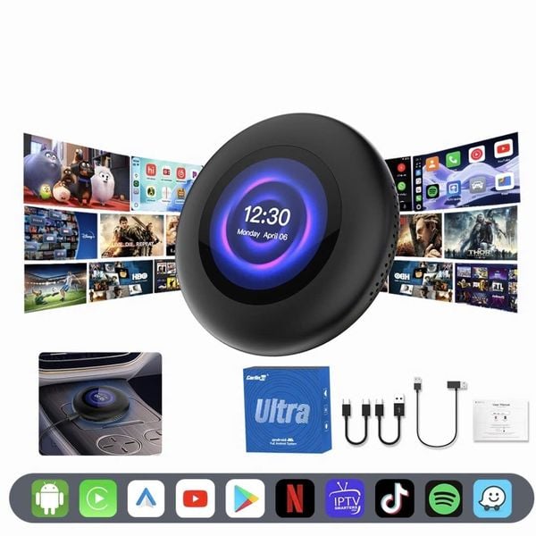 Android Box Cho Ô Tô Carlinkit Tbox Ultra 3 – Siêu Phẩm Android 15, Kết Nối 5G Đỉnh Cao - New 2026
