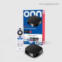 ONN 4K Plus – Android TV Box 2025 | Xem 4K HDR, WiFi 6, Google TV