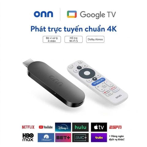 onn 4K Streaming Device, Google TV with Gemini (Model 2026)