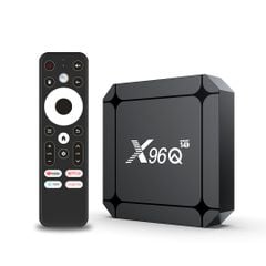 X96Q RK3518 Android TV Box 2025 – Android 14, 4K, Giọng nói, YouTube, Bóng đá, Web, Game
