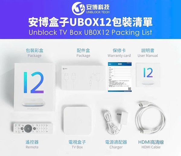 Android TV Box UBOX 12 – Thiết bị giải trí TV 2025