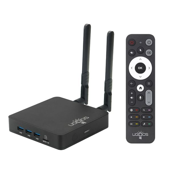 Ugoos AM9 64bit – Android TV Box cao cấp | Chip S905X5 | Android 14 | Wi-Fi 6 | New 2025