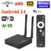 Ugoos AM9 64bit – Android TV Box cao cấp | Chip S905X5 | RAM 4GB ROM 64GB | Android 14 | Dolby Vision | WiFi 6 | New 2025