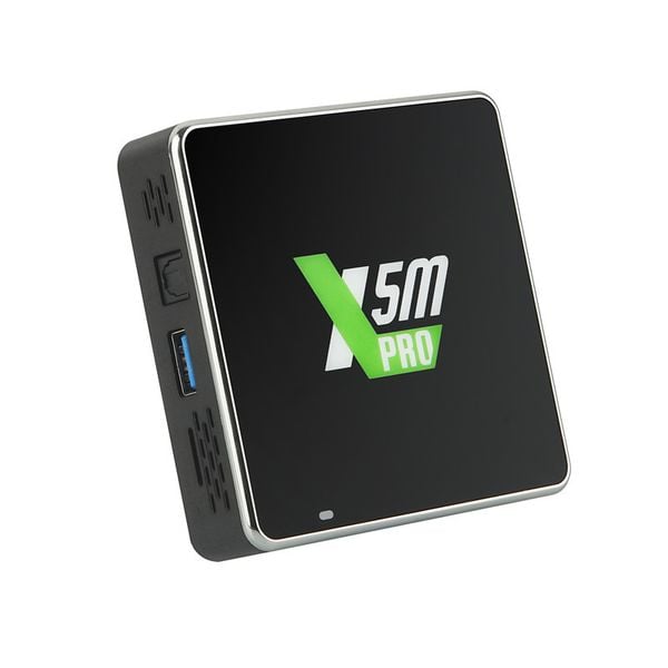 Android TV Box UGOOS X5M Pro – RAM 4GB, ROM 32GB – Chip S905X5M – Android 14 – Hỗ trợ AI nâng cấp hình ảnh 4K - New 2025