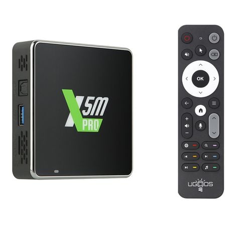 Android TV Box UGOOS X5M Pro – RAM 4GB, ROM 32GB – Chip S905X5M – Android 14 – Hỗ trợ AI nâng cấp hình ảnh 4K - New 2025