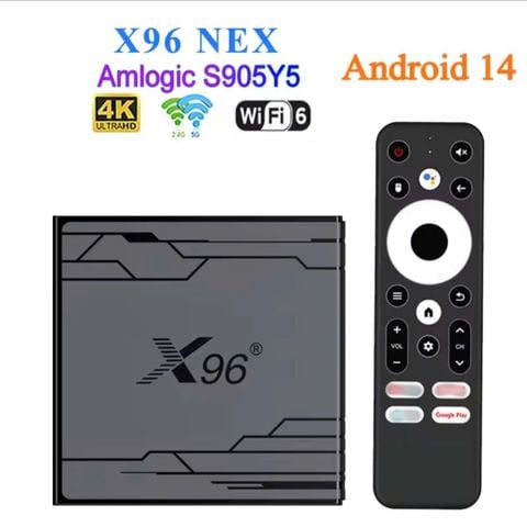 TV Box X96 NEX – Chip S905Y5 – Android 14 - Mới 2025
