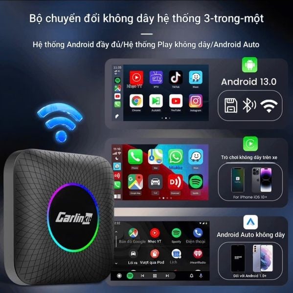Android Box ô tô Carlinkit Tbox Ambient