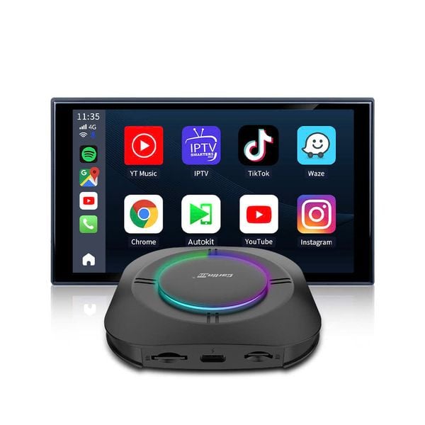 Carlinkit TBox S2P – Android Box Ô Tô | CarPlay Không Dây | Mới 2025