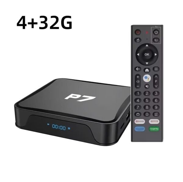 Tivi Box P7 Android TV 12 – CPU H618, Wifi 6, Bluetooth 5.0 New 2025